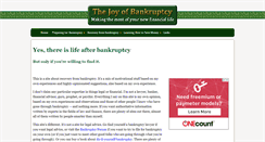Desktop Screenshot of joyofbankruptcy.com