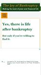 Mobile Screenshot of joyofbankruptcy.com