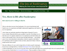 Tablet Screenshot of joyofbankruptcy.com
